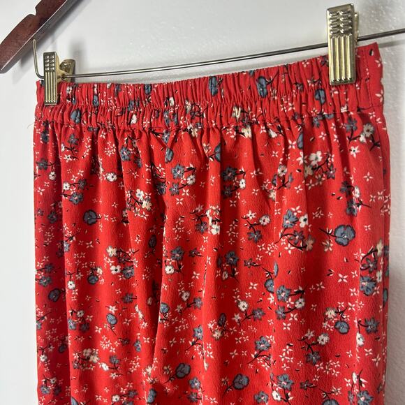 JAPNA Floral Wide Leg Pants Small Womens Flowy Boho Casual Flowers - Picture 7 of 11